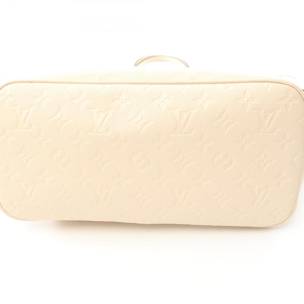 Louis Vuitton Neverfull Tote Bag Leather Monogram Empreinte Ivory White - Picture 5 of 7